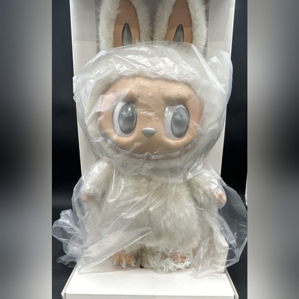 XL PopMart Official The Monsters Angel In The Clouds Vinyl Face Plush Labubu